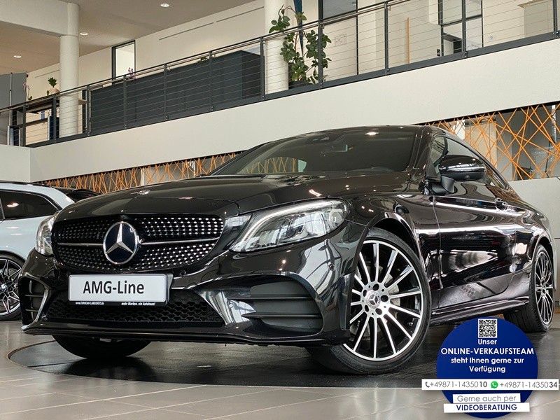Mercedes-Benz C 220d Coupé AMG NightP Mbeam WideS Sbel 360 19"