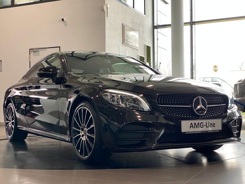 Mercedes-Benz C 220d Coupé AMG NightP Mbeam WideS Sbel 360 19"